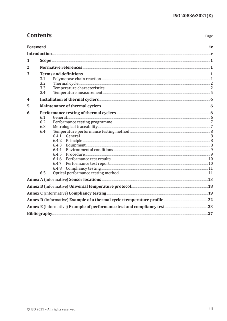 ISO 20836:2021 - Microbiology of the food chain — Polymerase chain reaction (PCR) for the detection of microorganisms — Thermal performance testing of thermal cyclers
Released:11/22/2021
