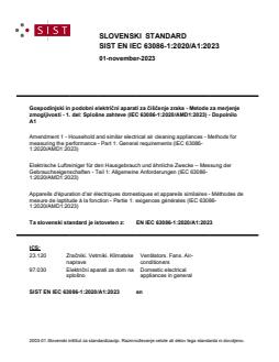 EN IEC 63086-1:2020/A1:2023 - Page 1 preview