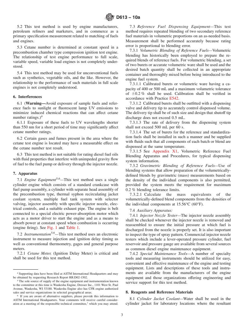 ASTM D613-10a - Standard Test Method for Cetane Number of Diesel Fuel Oil