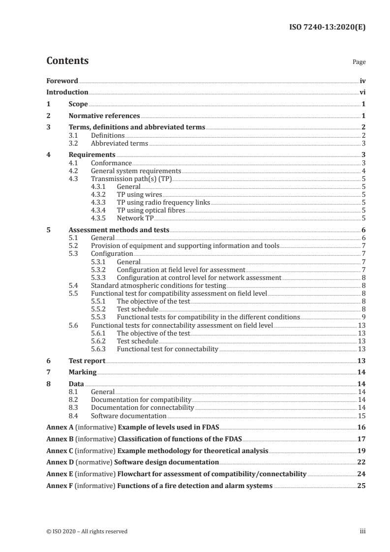 ISO 7240-13:2020 ISO 7240-13:2020 - Fire detection and alarm systems — Part 13: Compatibility assessment of system components
Released:9/3/2020