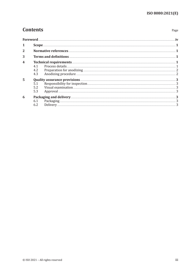 ISO 8080:2021 - Aerospace — Anodic treatment of titanium and titanium alloys — Sulfuric acid process
Released:5/20/2021