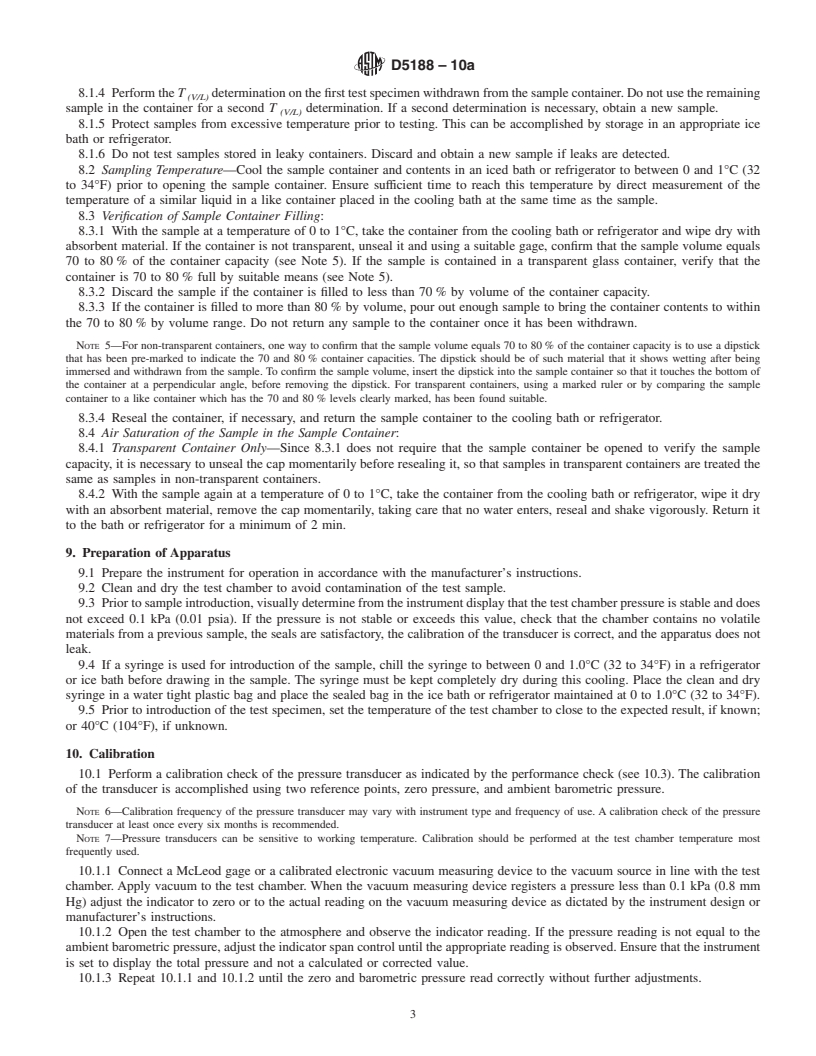 ASTM D5188-10a - Standard Test Method for Vapor-Liquid Ratio ...