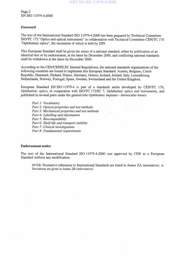 EN ISO 11979-4:2000 EN ISO 11979-4:2000 - Page 4 preview