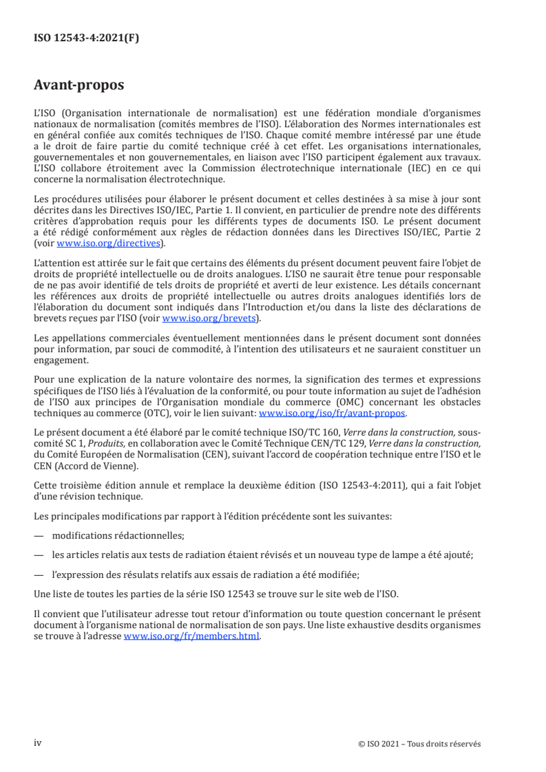 ISO 12543-4:2021 ISO 12543-4:2021 - Verre dans la construction -- Verre feuilleté et verre feuilleté de sécurité - Page 4 preview