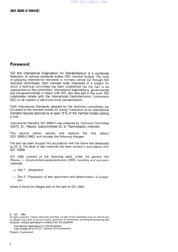 ISO 2580-2:1994 ISO 2580-2:1996 - Page 4 preview