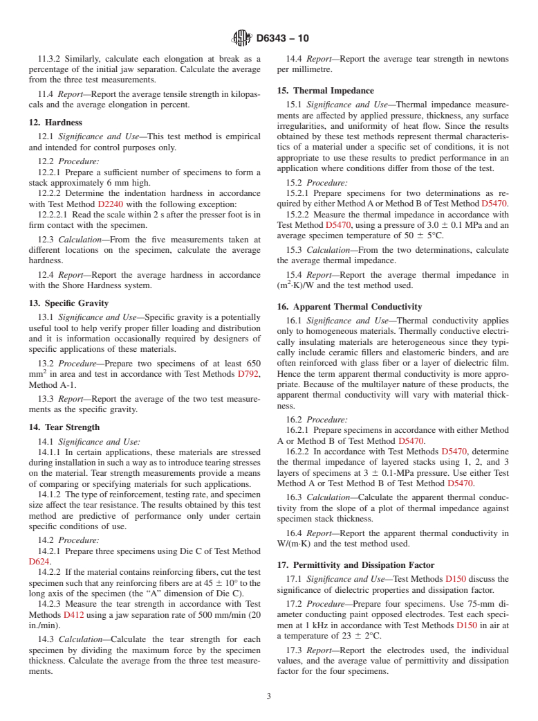 ASTM D6343-10 - Test Methods for Thin Thermally Conductive Solid Materials for Electrical Insulation and Dielectric Applications