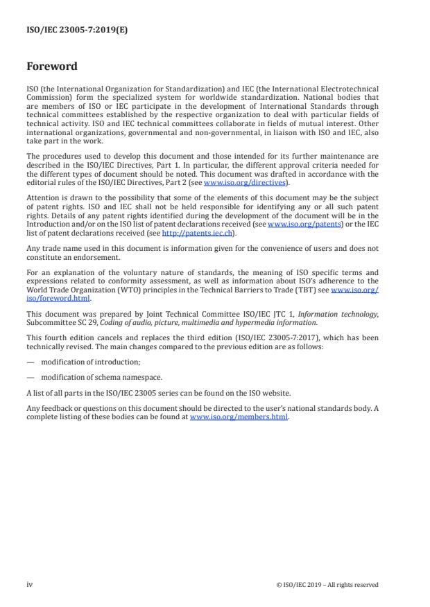 ISO/IEC 23005-7:2019 ISO/IEC 23005-7:2019 - Information technology -- Media context and control - Page 4 preview