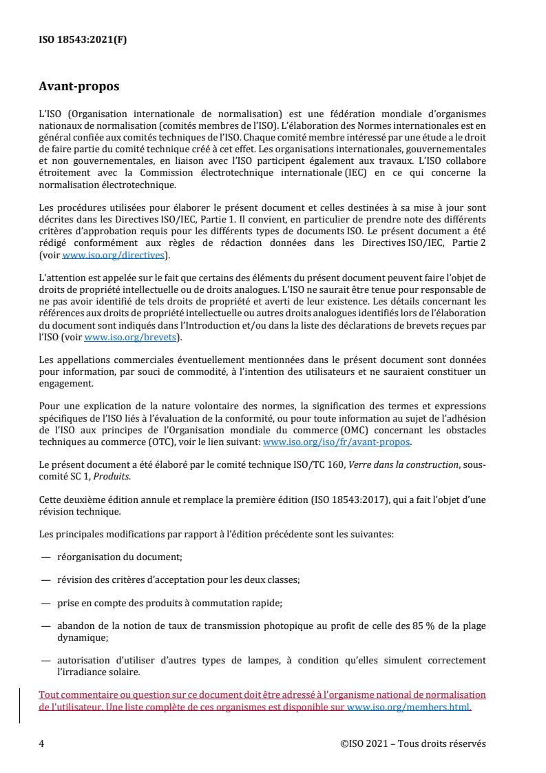 ISO 18543:2021 REDLINE ISO 18543:2021 - Glass in building — Electrochromic glazings — Accelerated ageing test and requirements
Released:10/28/2021 - Page 4 preview