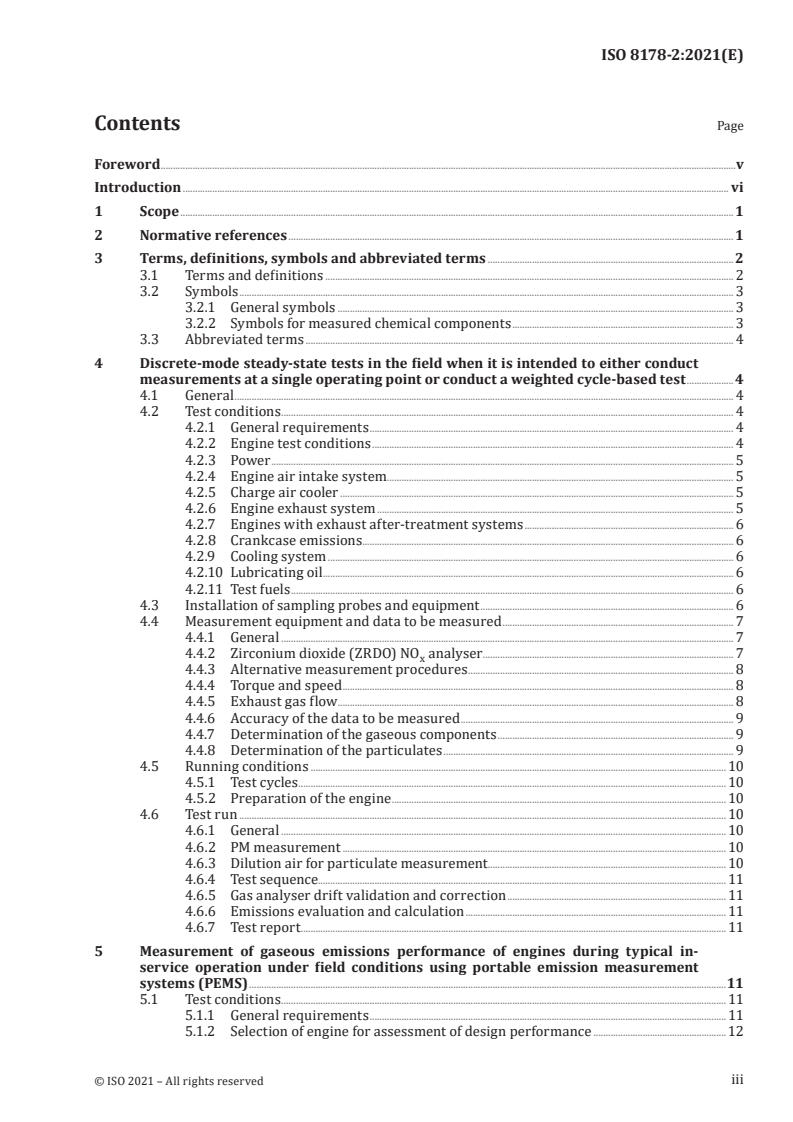 ISO 8178-2:2021 - Reciprocating internal combustion engines -- Exhaust emission measurement