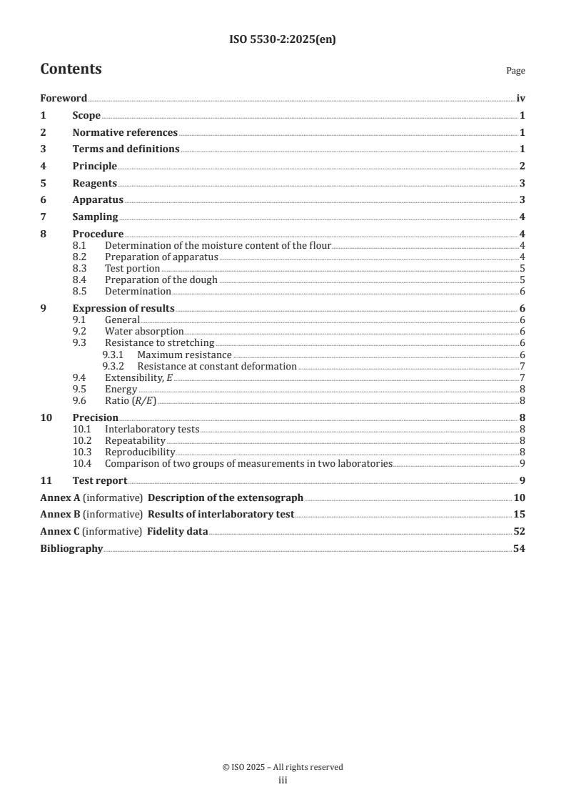 ISO 5530-2:2025 - Wheat flour — Physical characteristics of doughs — Part 2: Determination of rheological properties using an extensograph
Released:15. 01. 2025