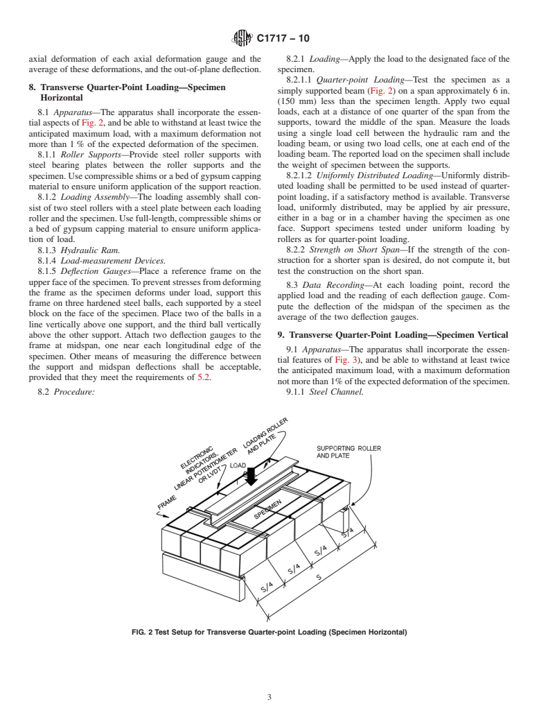 ASTM C1717-10 - Standard Test Methods for Conducting Strength Tests of Masonry Wall Panels