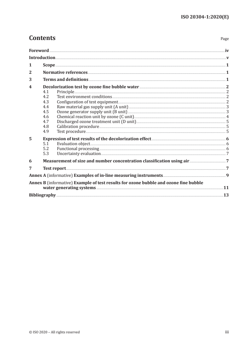ISO 20304-1:2020 ISO 20304-1:2020 - Fine bubble technology — Water treatment applications — Part 1: Test method for evaluating ozone fine bubble water generating systems by the decolorization of methylene blue
Released:12/4/2020