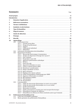 ISO 13794:2019 - Air ambiant — Dosage des fibres d'amiante — Méthode par microscopie électronique à transmission par transfert indirect
Released:10/1/2019 - Page 3 preview