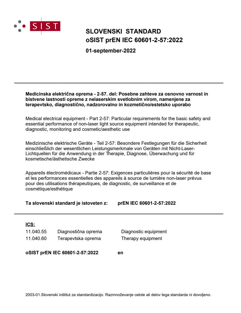 oSIST prEN IEC 60601-2-57:2022 - BARVE na PDF-str 19