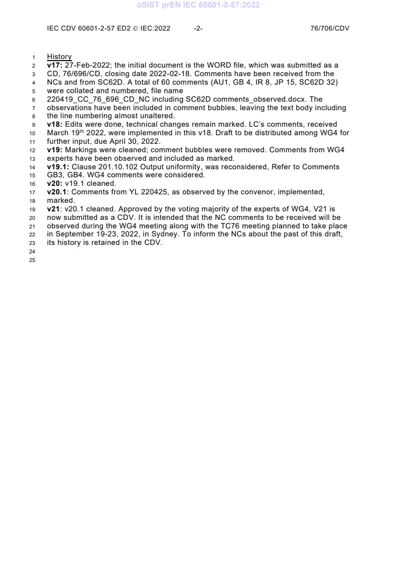 EN IEC 60601-2-57:2026 prEN IEC 60601-2-57:2022 - BARVE - Page 4 preview