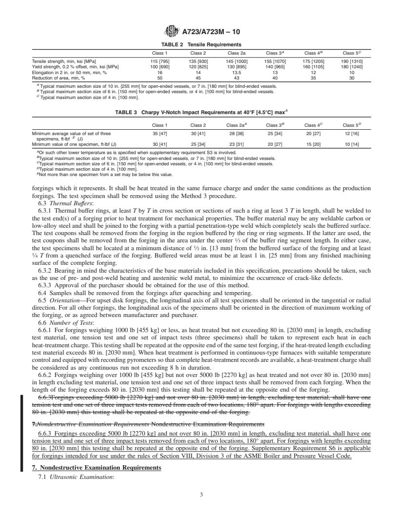 REDLINE ASTM A723/A723M-10 - Standard Specification for  Alloy Steel Forgings for High-Strength Pressure Component Application