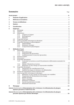 ISO 11833-1:2019 - Plastiques — Feuilles en poly(chlorure de vinyle) non plastifié — Partie 1: Types, dimensions et caractéristiques pour des plaques d'épaisseur non inférieure à 1 mm
Released:7/12/2019 - Page 3 preview