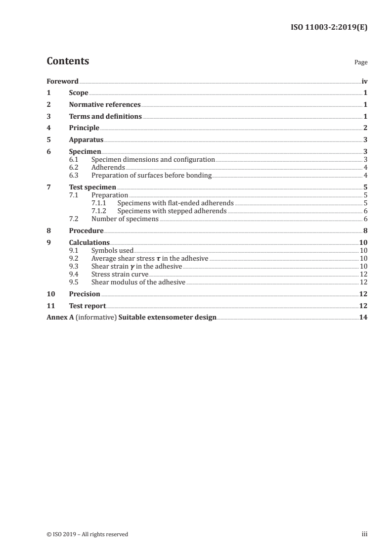 ISO 11003-2:2019 - Adhesives — Determination of shear behaviour of structural adhesives — Part 2: Tensile test method using thick adherends
Released:5/27/2019