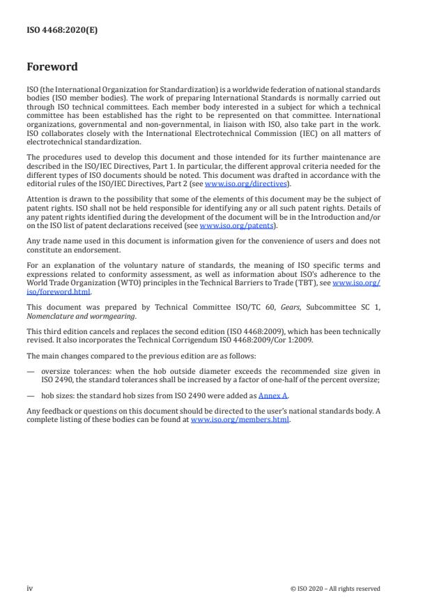 ISO 4468:2020 ISO 4468:2020 - Gear hobs -- Accuracy requirements - Page 4 preview