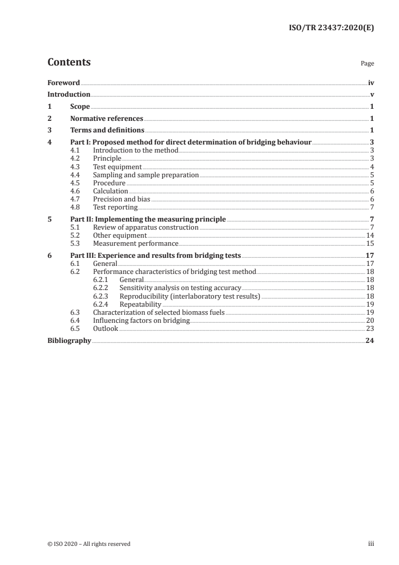 ISO/TR 23437:2020 ISO/TR 23437:2020 - Solid biofuels — Bridging behaviour of bulk biofuels
Released:8/28/2020