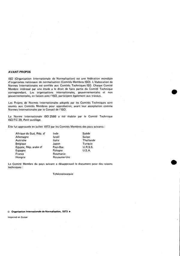 ISO 2586:1973 ISO 2586:1973 - Shell end mills with plain bore and tenon drive -- Metric series - Page 2 preview