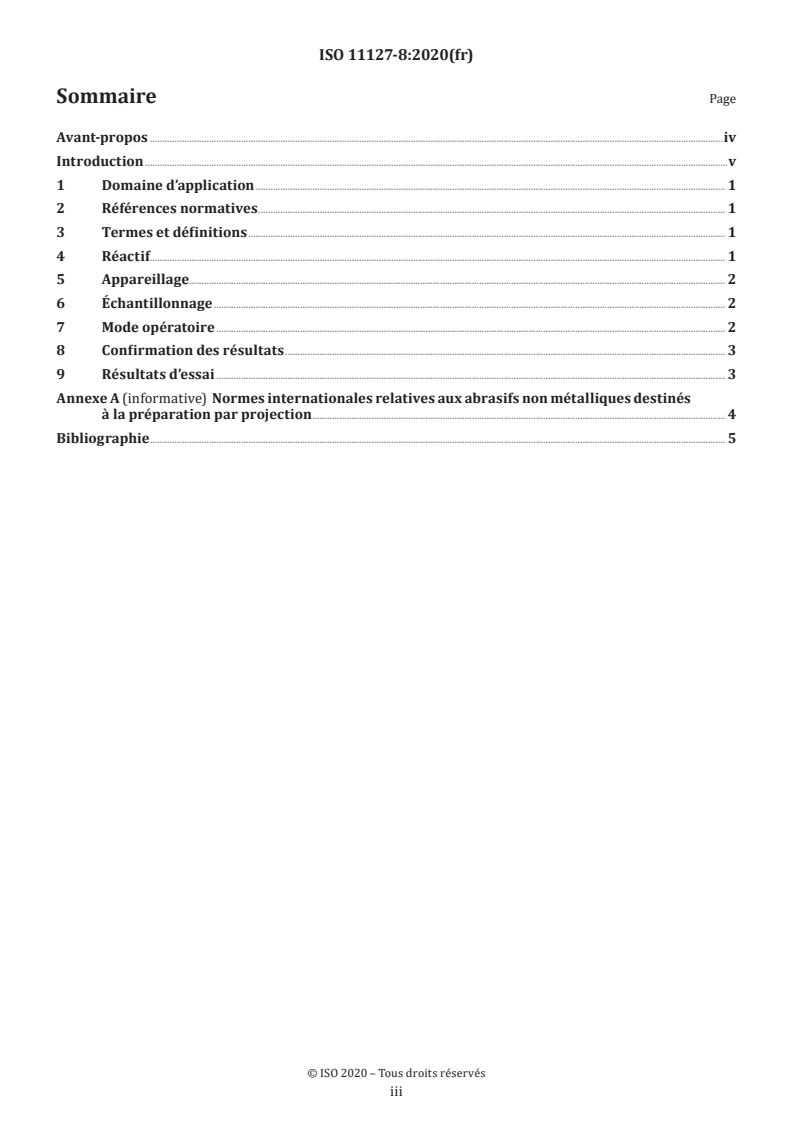 ISO 11127-8:2020 - Préparation des subjectiles d'acier avant application de peintures et de produits assimilés — Méthodes d'essai pour abrasifs non métalliques destinés à la préparation par projection — Partie 8: Détermination in situ des chlorures solubles dans l’eau
Released:9. 01. 2025