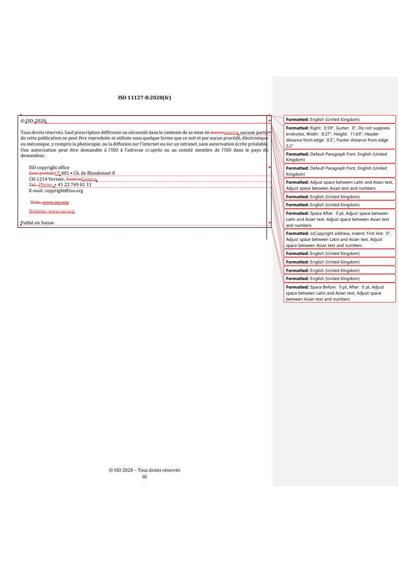 REDLINE ISO 11127-8:2020 - Préparation des subjectiles d'acier avant application de peintures et de produits assimilés — Méthodes d'essai pour abrasifs non métalliques destinés à la préparation par projection — Partie 8: Détermination in situ des chlorures solubles dans l’eau
Released:9. 01. 2025