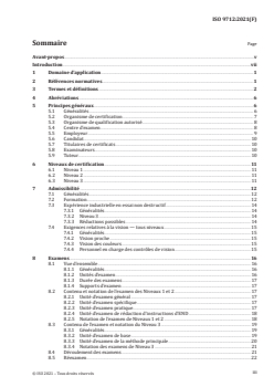 ISO 9712:2021 - Essais non destructifs — Qualification et certification du personnel END
Released:12/21/2021 - Page 3 preview