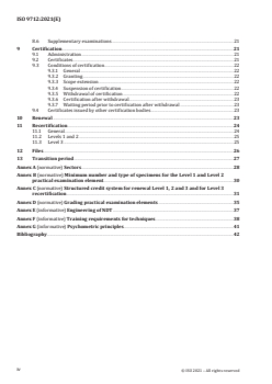 ISO 9712:2021 - Non-destructive testing — Qualification and certification of NDT personnel
Released:12/21/2021 - Page 4 preview