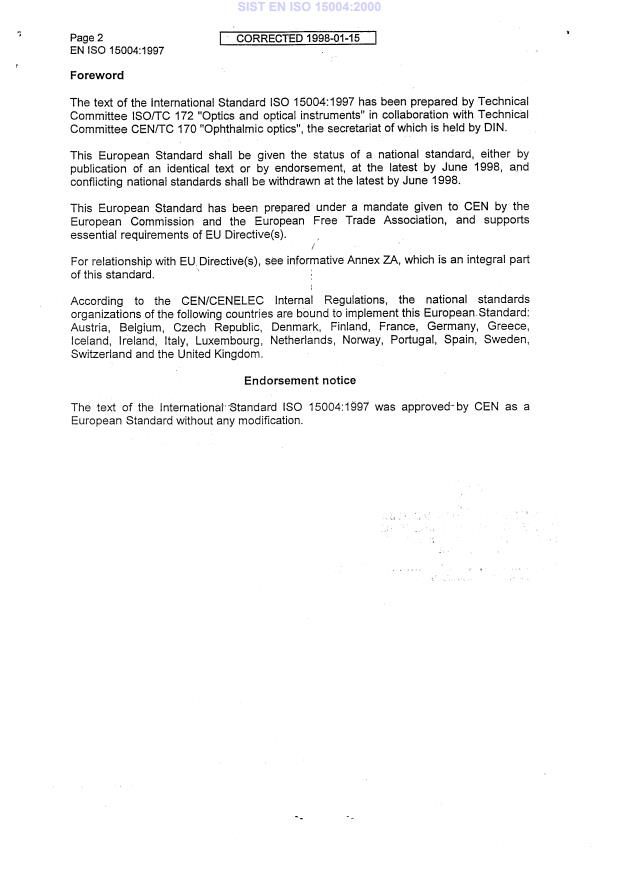 EN ISO 15004:1997 EN ISO 15004:2000 - Page 4 preview