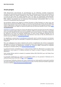 ISO 2303:2019 - Caoutchouc isoprène (IR) — Types polymérisés en solution et non étendus à l'huile — Méthode d'évaluation
Released:9. 04. 2019 - Page 4 preview