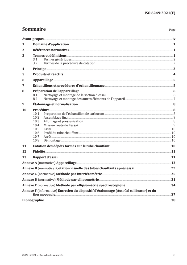 ISO 6249:2021 - Produits pétroliers — Détermination de la stabilité à l'oxydation thermique des carburéacteurs
Released:4/15/2021