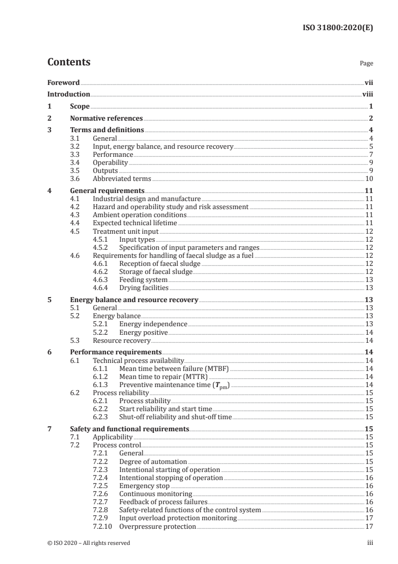 ISO 31800:2020 ISO 31800:2020 - Faecal sludge treatment units — Energy independent, prefabricated, community-scale, resource recovery units — Safety and performance requirements
Released:8/11/2020