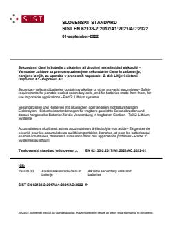 SIST EN 62133-2:2017/A1:2021/AC:2022 - Page 1 preview