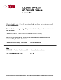 SIST-TS CEN/TS 17986:2024 - Page 1 preview