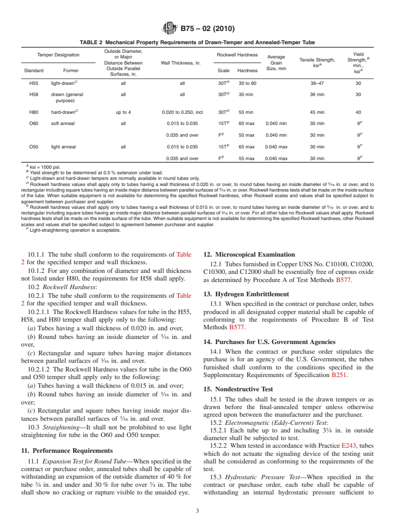 ASTM B75-02(2010) - Standard Specification for Seamless Copper Tube