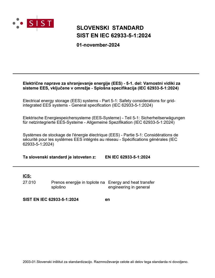 EN IEC 62933-5-1:2024 - BARVE