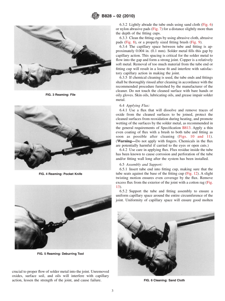 ASTM B828-02(2010) - Standard Practice for Making Capillary Joints by Soldering of Copper and Copper Alloy Tube and Fittings