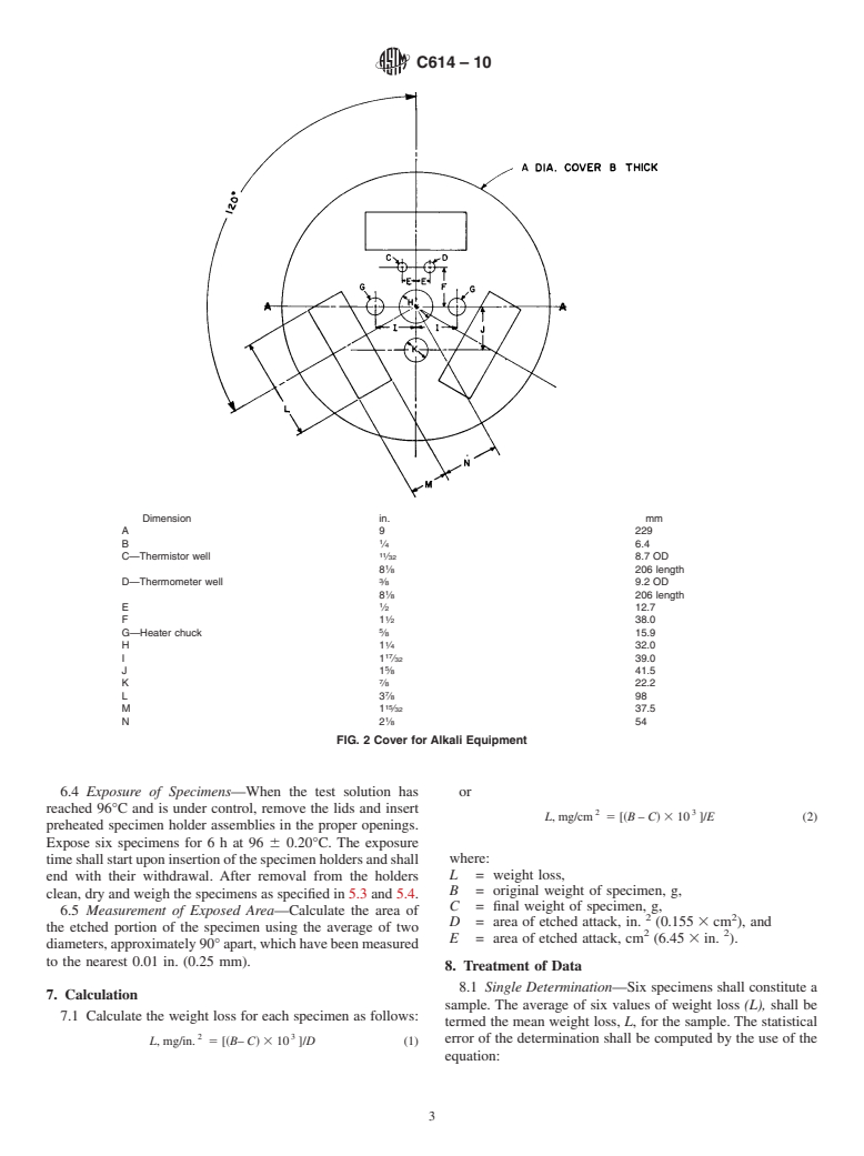 ASTM C614-10 - Standard Test Method for Alkali Resistance of Porcelain Enamels