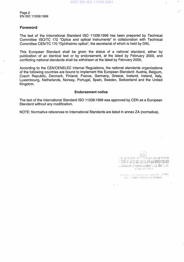 EN ISO 11539:1999 EN ISO 11539:2001 - Page 4 preview