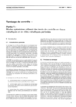 ISO 2591-1:1988 ISO 2591-1:1988 - Tamisage de contrôle — Partie 1: Modes opératoires utilisant des tamis de contrôle en tissus métalliques et en tôles métalliques perforées
Released:12/15/1988 - Page 3 preview