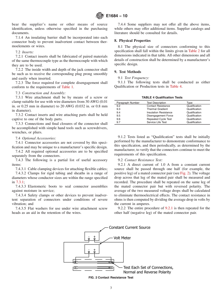 ASTM E1684-10 - Standard Specification for Miniature Thermocouple Connectors