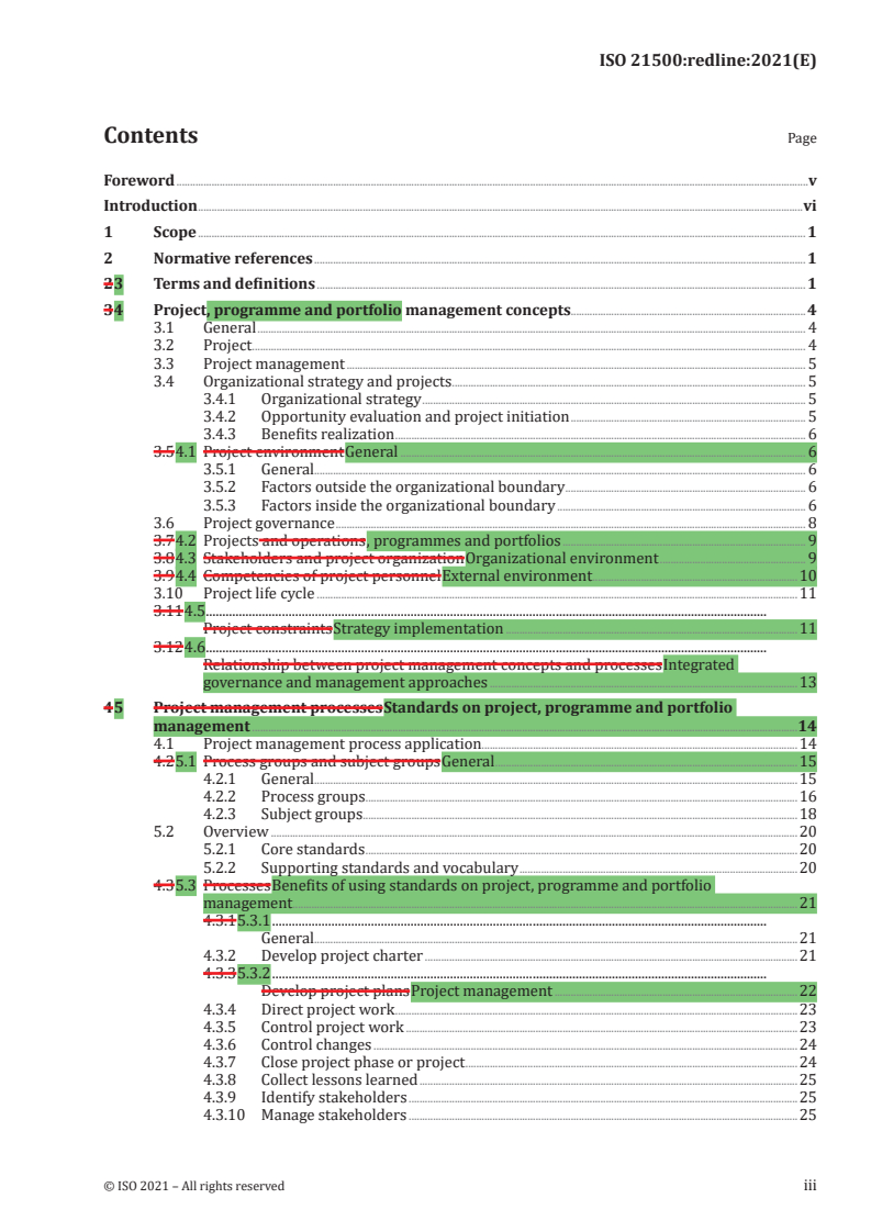 REDLINE ISO 21500:2021 - Project, programme and portfolio management — Context and concepts
Released:3/16/2021