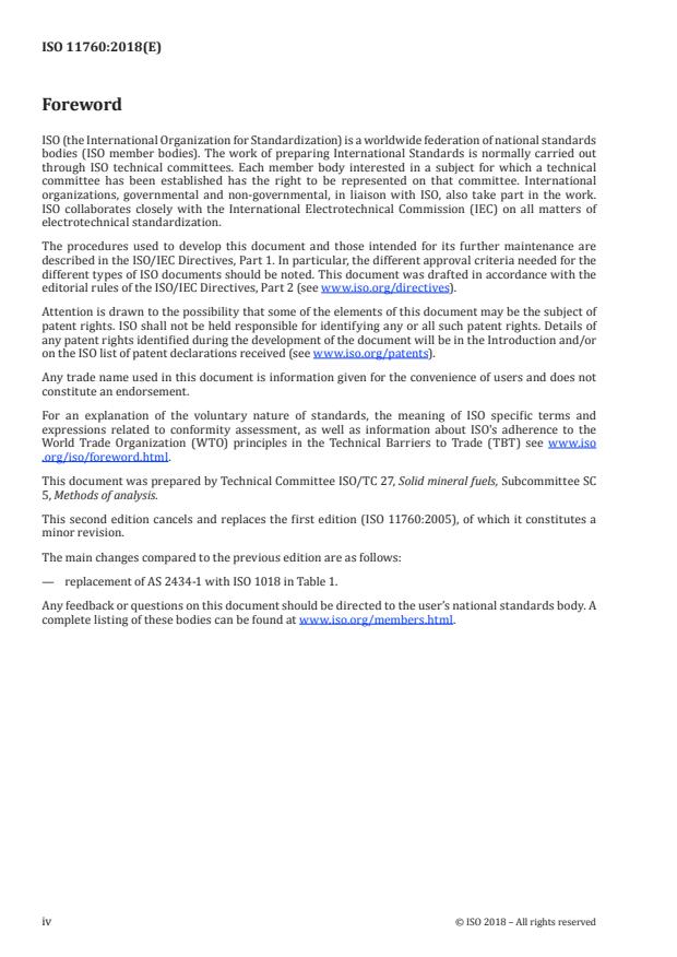ISO 11760:2018 ISO 11760:2018 - Classification of coals - Page 4 preview