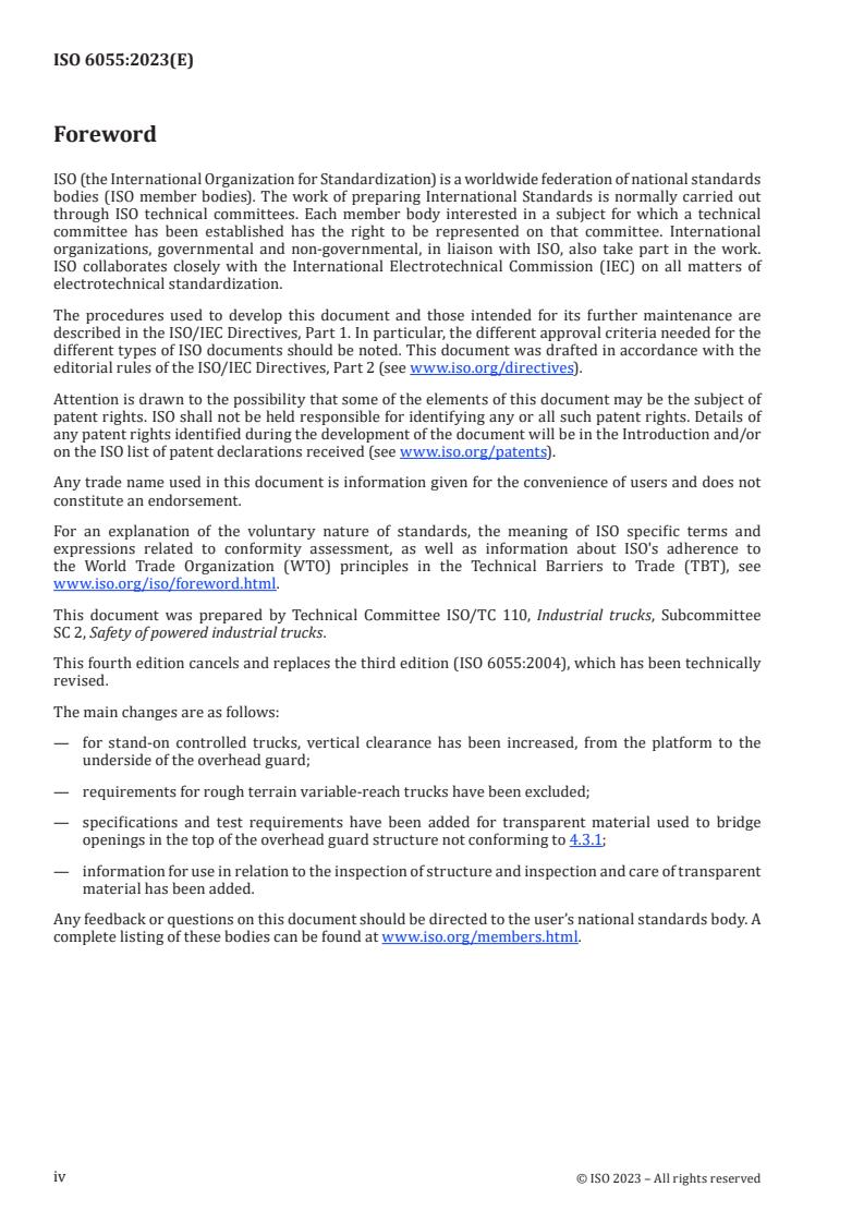ISO 6055:2023 ISO 6055:2023 - Industrial trucks — Overhead guards — Specification and testing
Released:31. 03. 2023 - Page 4 preview