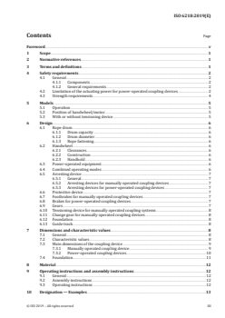 ISO 6218:2019 ISO 6218:2019 - Inland navigation vessels — Manually- and power-operated coupling devices for rope connections of pushing units and coupled vessels — Safety requirements and main dimensions
Released:8/7/2019 - Page 3 preview