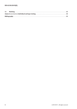 ISO 6218:2019 ISO 6218:2019 - Inland navigation vessels — Manually- and power-operated coupling devices for rope connections of pushing units and coupled vessels — Safety requirements and main dimensions
Released:8/7/2019 - Page 4 preview