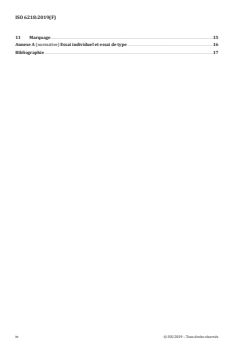 ISO 6218:2019 ISO 6218:2019 - Bateaux de navigation intérieure — Treuils d'accouplement manoeuvrés à la main ou motorisés pour les liaisons de câbles des convois poussés et les formations à couple — Exigences de sécurité et dimensions principales
Released:8/7/2019 - Page 4 preview