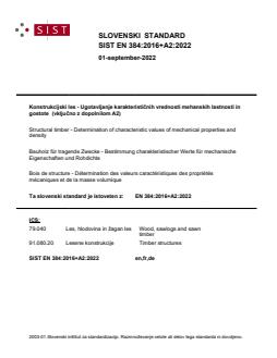 EN 384:2016+A2:2022 - Page 1 preview