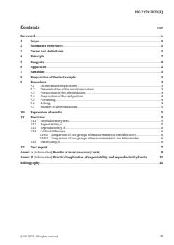 ISO 2171:2023 - Cereals, pulses and by-products — Determination of ash yield by incineration
Released:21. 02. 2023 - Page 3 preview